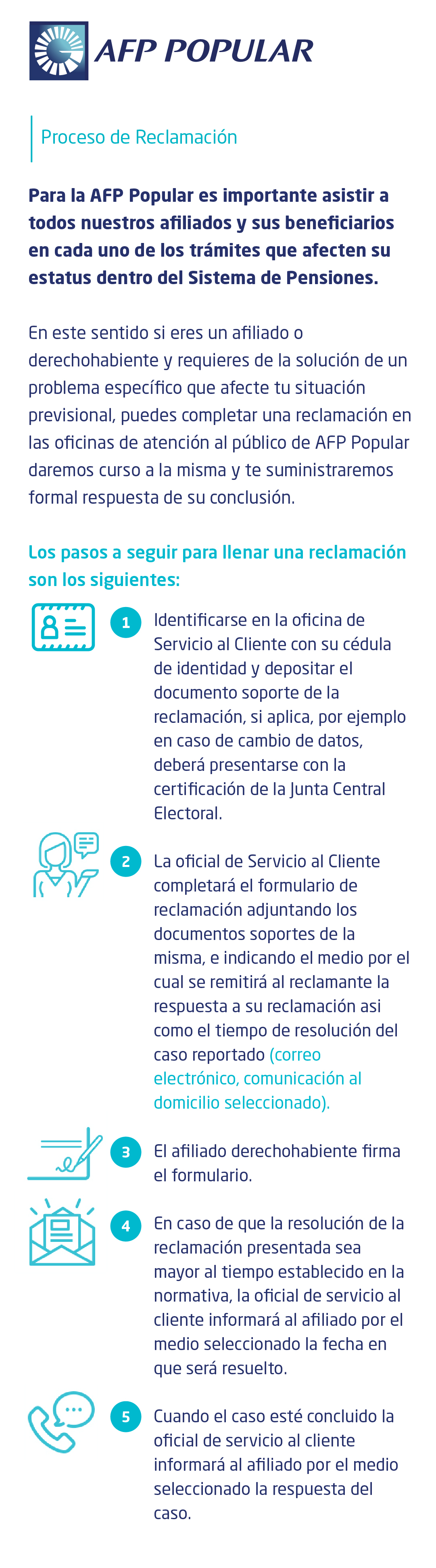  Proceso de Reclamaciones